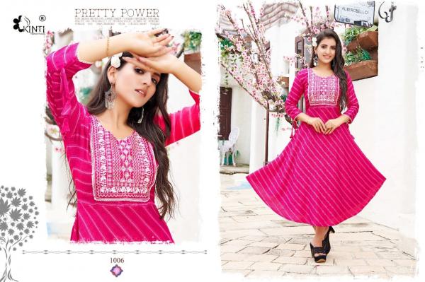 Kinti Laheriya Fancy Wear Rayon Anarkali Kurti Collection